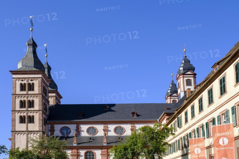 Monastery church, abbey church, Amorbach Monastery, Mainfranken, Lower Franconia, Franconia, Bavaria, Germany, Europe