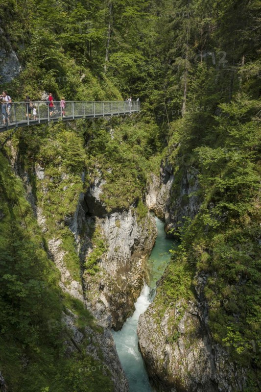 Leutaschklamm, Mittenwald, Werdenfelser Land, Upper Bavaria, Bavaria, Germany, Europe