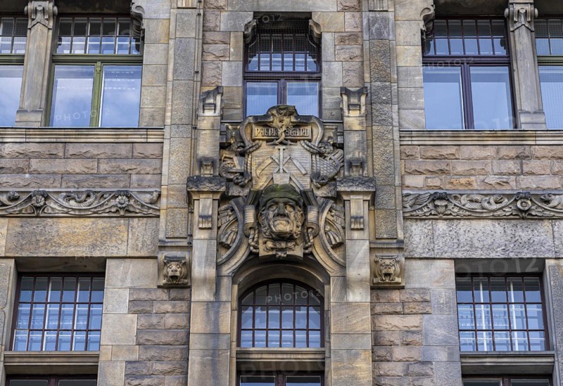 Historic architecture, Charlottenburg Town Hall, Alt-Lietzow entrance, Berlin, Germany, Europe
