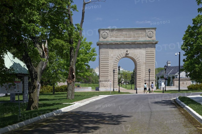 Architecture, Royal Military College Arch, Kingston, Province of Ontario, Canada, North America
