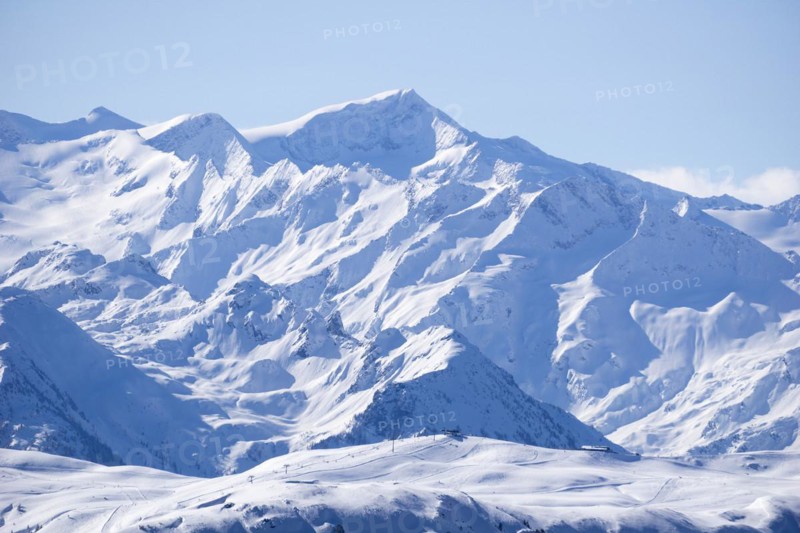 Grossvenediger in winter, snow, Hohe Tauern National Park, Salzburger Land, Austria, Europe