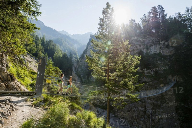 Leutaschklamm, Mittenwald, Werdenfelser Land, Upper Bavaria, Bavaria, Germany, Europe