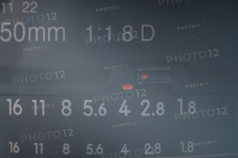 Close up detailed shot of a prime lens 50mm f1.8g in soft natural light