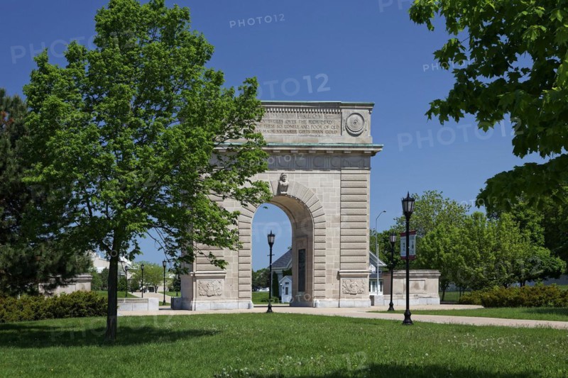 Architecture, Royal Military College Arch, Kingston, Province of Ontario, Canada, North America
