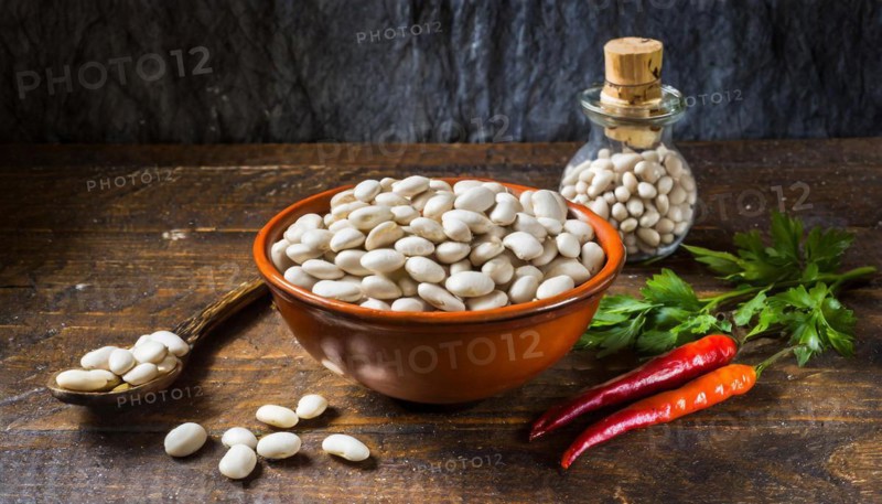 Food, vegetables, pulses, beans, bean seeds, white beans, AI generated, AI generated