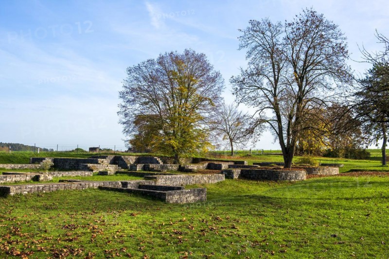 Roman fort Albusina, Eining, Neustadt, Lower Bavaria, Bavaria, Germany, Europe