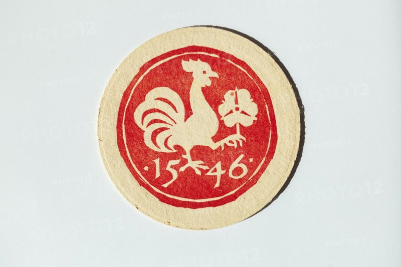 Old beer mat from the Gilde brewery, Germany, Europe
