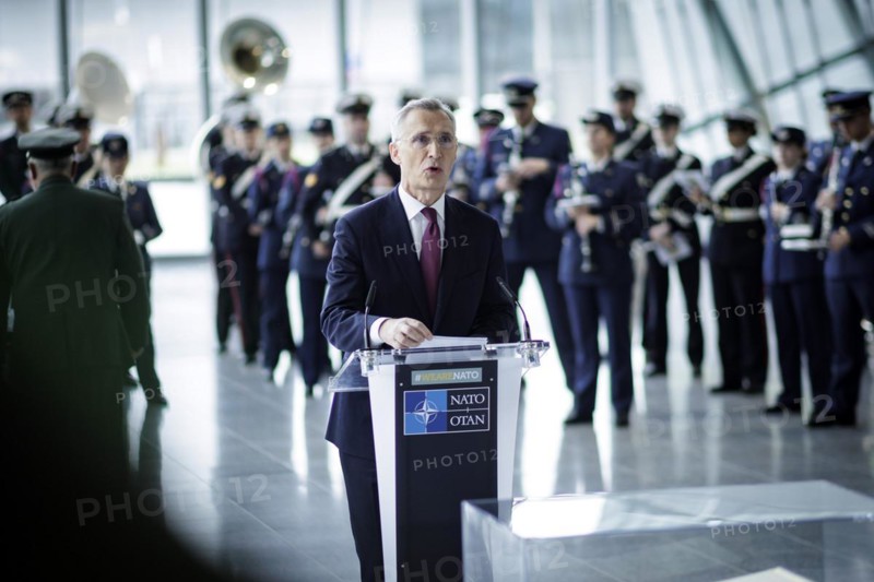 Jens Stoltenberg, Secretary General of the North Atlantic Council, photographed during the ceremony to mark the 75th anniversary of the signing of the founding document of the North Atlantic Treaty. Brussels, 04.04.2024. Photographed on behalf of the Federal Foreign Office