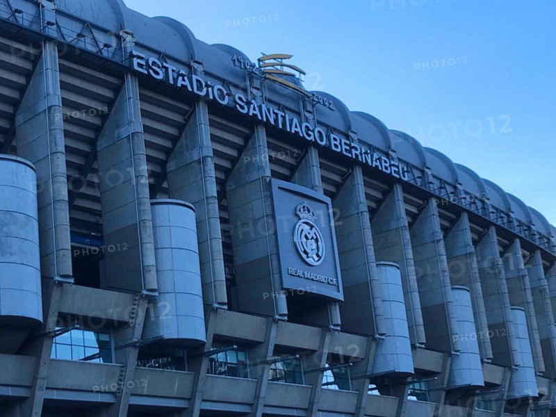 Football stadium Estadio Santiago Bernabeu, Real Madrid, Madrid, Spain, Europe