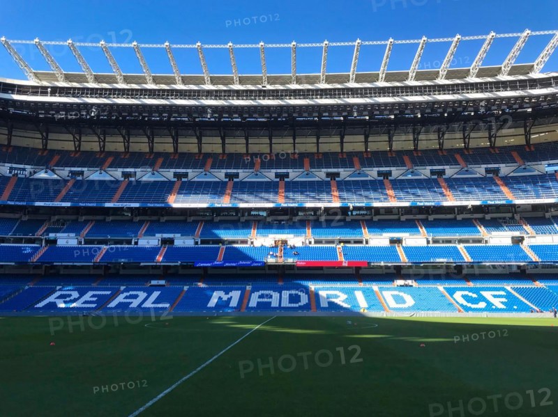 Football stadium Estadio Santiago Bernabeu, Real Madrid, Madrid, Spain, Europe
