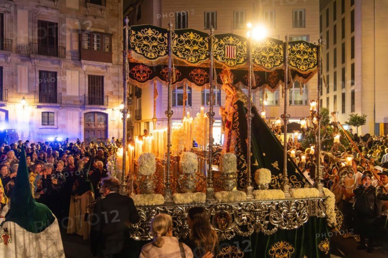 Good Friday procession in Barcelona, Spain, Europe