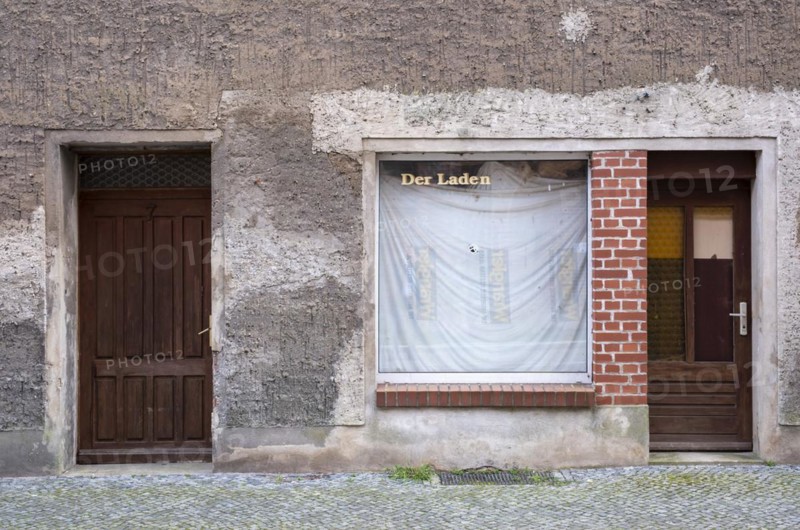 Old closed shop, Havelberg, Saxony-Anhalt, Germany, Europe