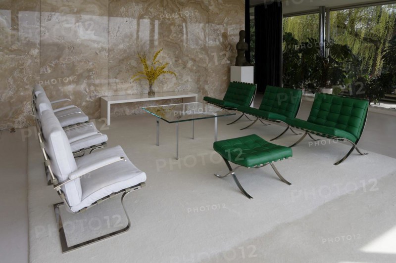 Interior view, living room, Villa Tugendhat (architect Ludwig Mies van der Rohe, UNESCO World Heritage List), Brno, Jihomoravsky kraj, Czech Republic, Europe