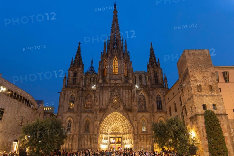 Good Friday procession in Barcelona, Spain, Europe