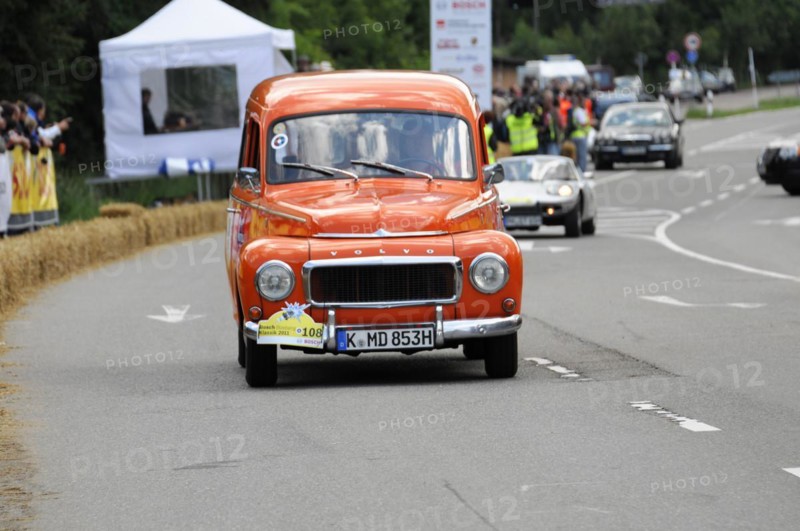 An orange Ford Thames van at a classic car rally, SOLITUDE REVIVAL 2011, Stuttgart, Baden-Wuerttemberg, Germany, Europe