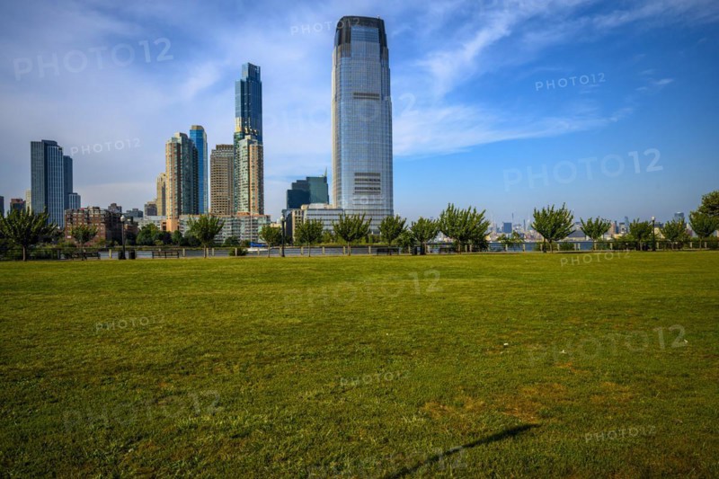 Views on New York Harbor, Manhattan and Statue of Liberty from the Liberty State Park, Jersey City, NJ, USA, USA, North America