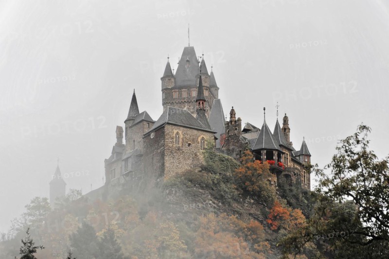 Eltz Castle in the Elz valley, hilltop castle from the 12th century, Wierschem, Eifel, medieval castle on a misty hill with autumnal trees, Speyer Cathedral, Unesco World Heritage Site, foundation stone laid around 1030, Speyer, Rhineland-Palatinate, Germany, Europe