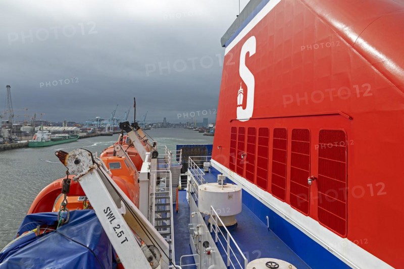 Stena Line ferry leaves harbour, Dublin, Republic of Ireland