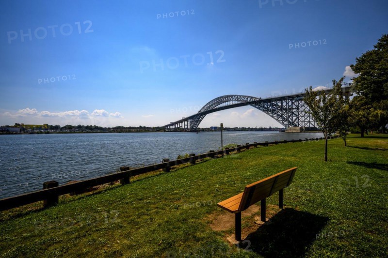 Bayonne Bridge from the Dennis P. Collins Park, Bayonne, NJ, USA, USA, North America