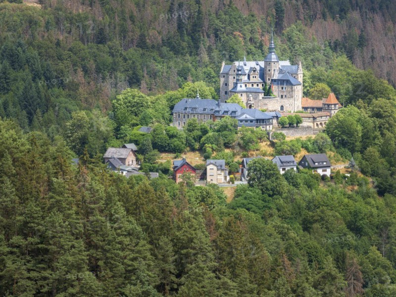 Lauenstein Castle, Ludwigsstadt, Upper Franconia, Bavaria, Germany, Europe