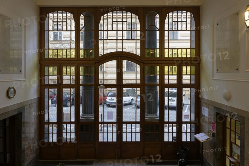 Interior view, entrance, Janacek Academy of Music and Performing Arts, Brno, Brno, Jihomoravsky kraj, Czech Republic, Europe