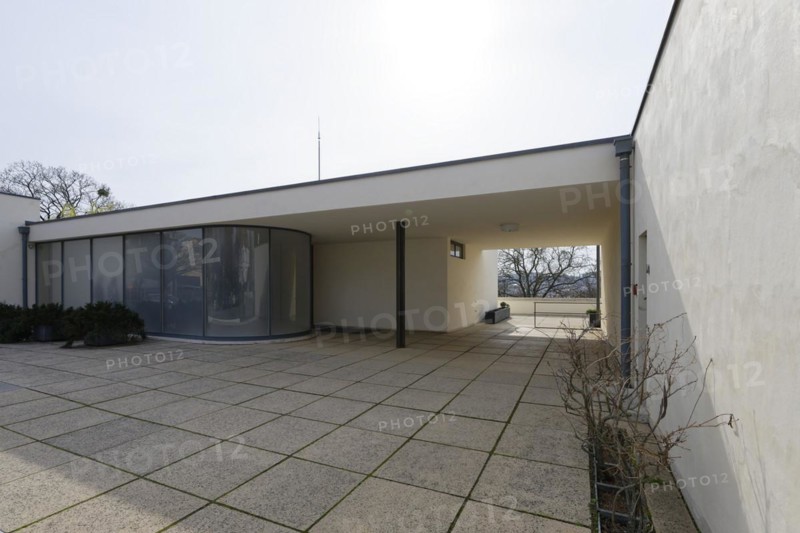 Entrance, Villa Tugendhat (architect Ludwig Mies van der Rohe, UNESCO World Heritage List), Brno, Jihomoravsky kraj, Czech Republic, Europe