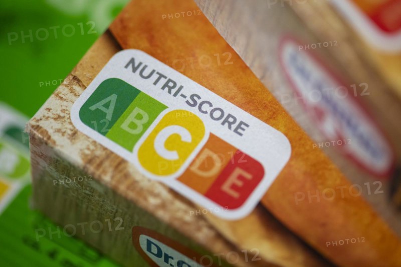 NUTRI-SCORE label, nutrition labelling system, food traffic light, Baden-Wuerttemberg, Germany, Europe