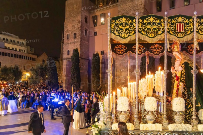 Good Friday procession in Barcelona, Spain, Europe