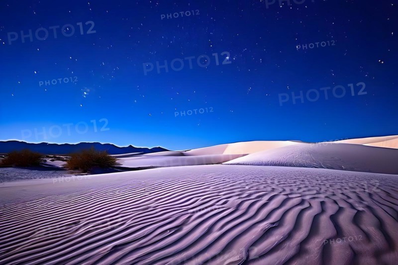 Gypsum dunes of white sands national park, AI generated