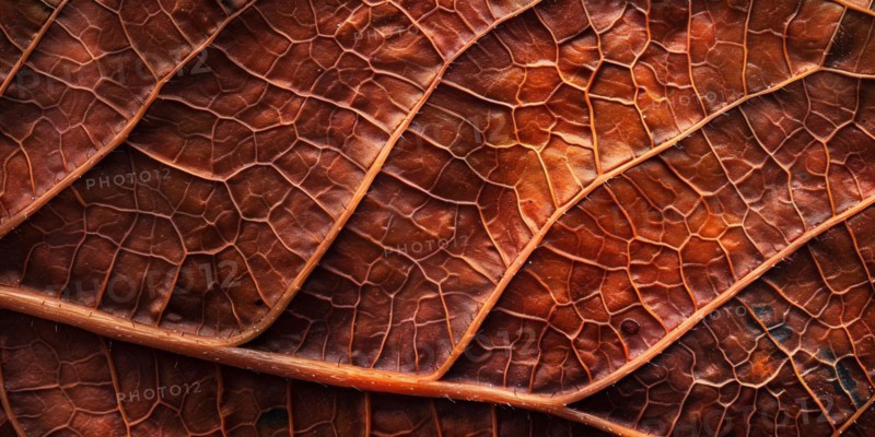 Close up of orange autumn leaf texture. KI generiert, generiert, AI generated