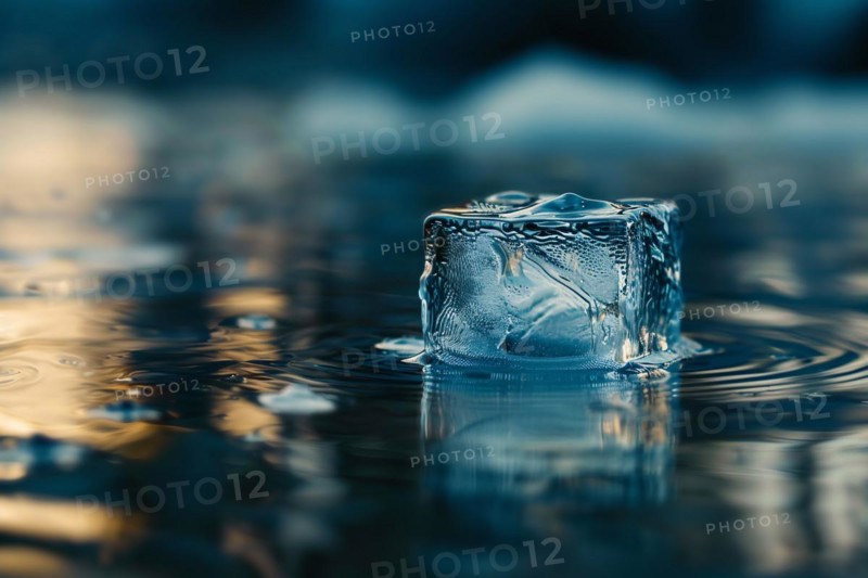 Melting ice cube. Colossus playstation, AI generated