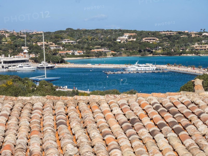 View of the marina, Porto Cervo, Costa Smeralda, Sardinia, Italy, Europe