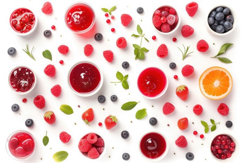 Berry Delight with Fruit Jams, AI generated