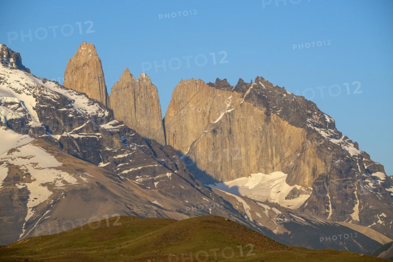 Andes mountain range, Torres del Paine National Park, Parque Nacional Torres del Paine, Cordillera del Paine, Towers of the Blue Sky, Region de Magallanes y de la Antartica Chilena, Ultima Esperanza province, UNESCO biosphere reserve, Patagonia, End of the World, Chile, South America