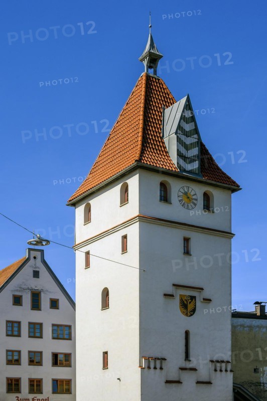 The Illertor, Kempten, Allgaeu, Swabia, Bavaria, Germany, Europe