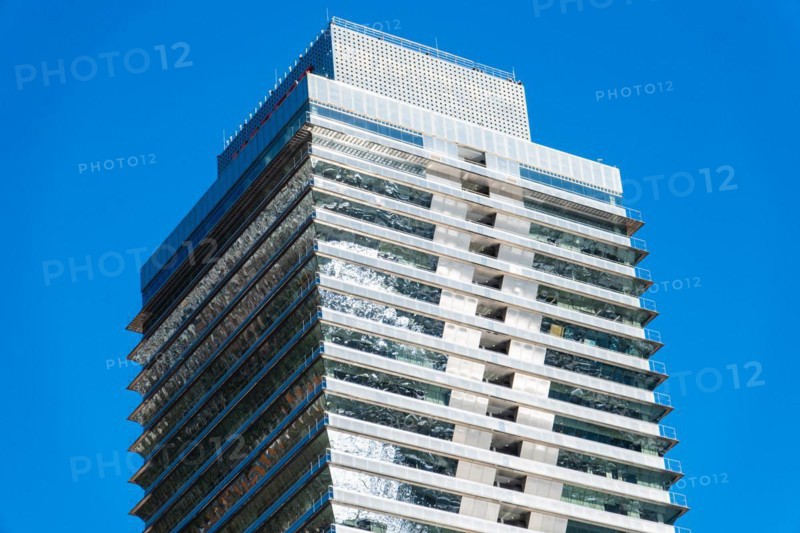 High-rise building in the Olympic harbour of Barcelona, Spain, Europe