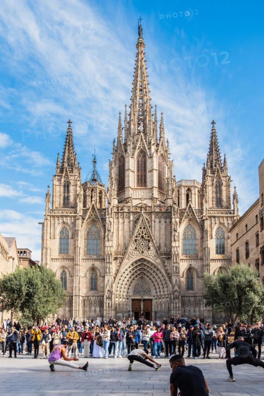 Cathedral in Barcelona, Spain, Europe