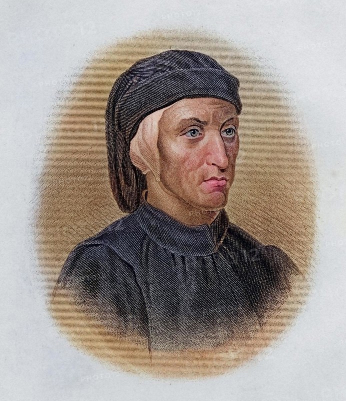 Dante Alighieri (born May or June 1265 in Florence, died 14 September 1321 in Ravenna) was an Italian poet and philosopher, Historical, digitally restored reproduction from a 19th century original, Record date not stated