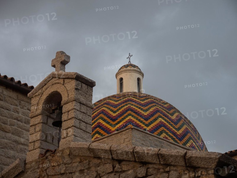 Dome of the Chiesa Parrocchiale di S. Paolo Apostolo, Olbia, Sardinia, Italy, Europe