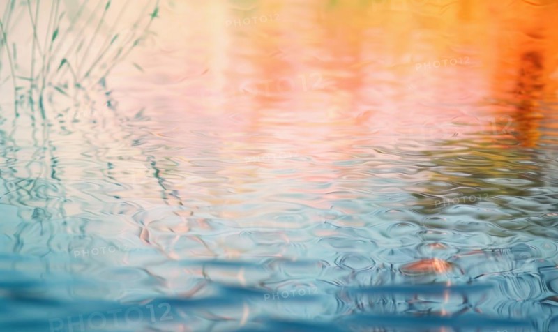 A serene abstract painting with soft morning colors blending harmoniously AI generated