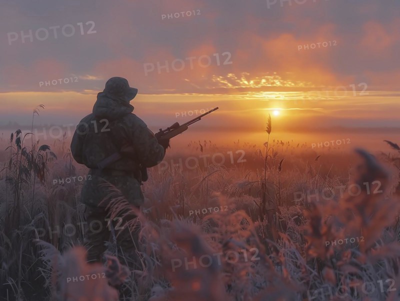 Hunting rifle, sporting rifle, AI generated