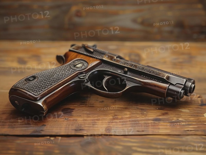 Hunting weapon, revolver, sporting weapon, AI generated