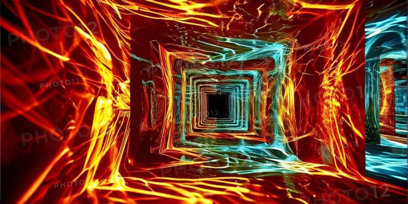 AI generated sequence of photos transitioning through a range of digital distortions symbolizing the process of change and evolution