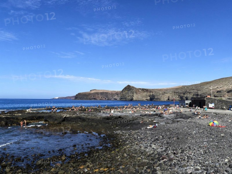 Natural beach of Agaete, Gran Canaria, Spain, Europe