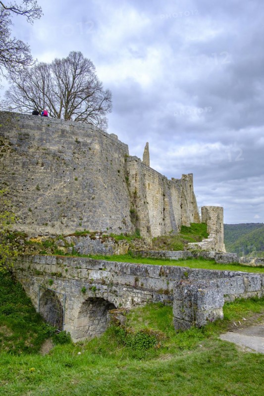 Ruin of the medieval Hohenurach Castle, Bad Urach, Swabian Alb, Baden-Wuerttemberg, Germany, Europe