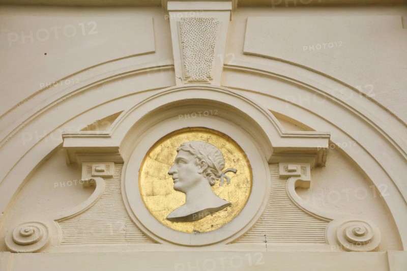 Rococo-style hunting and pleasure palace Schloss Solitude, built by Duke Carl Eugen von Wuerttemberg, Stuttgart, Baden-Wuerttemberg, Germany, Europe