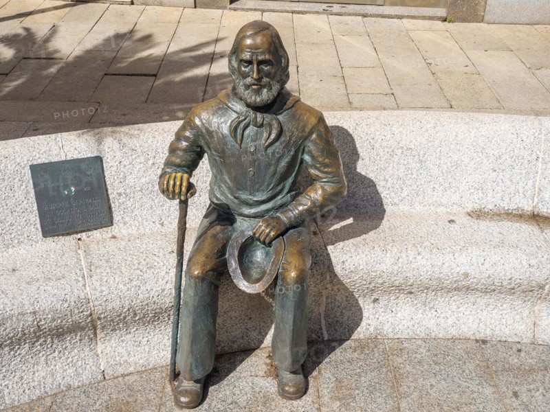 Monument, Giuseppe Garibaldi, Maddalena, Isola La Maddalena, Sardinia, Italy, Europe