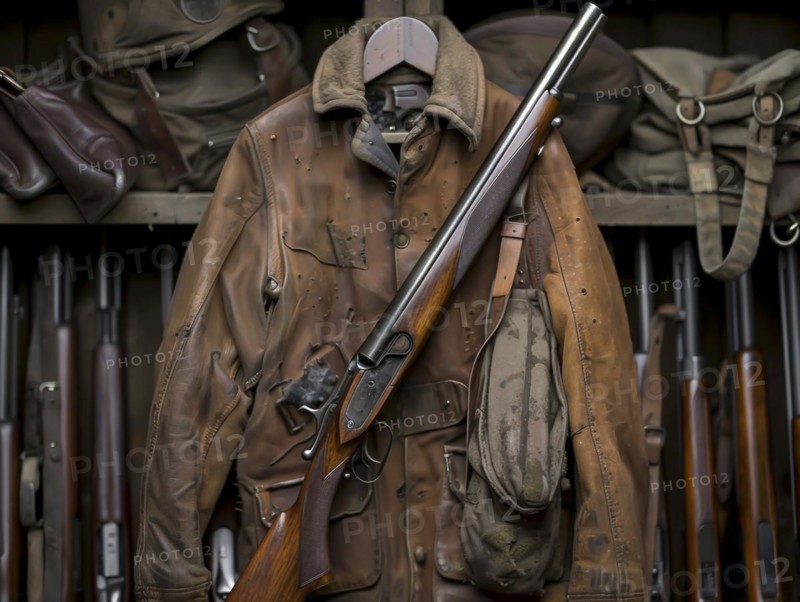 Hunting rifle, sporting rifle, AI generated
