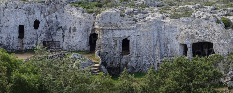 Necropolis, Cala Morell, Ciutadella, Menorca, Balearic Islands, Spain, Europe