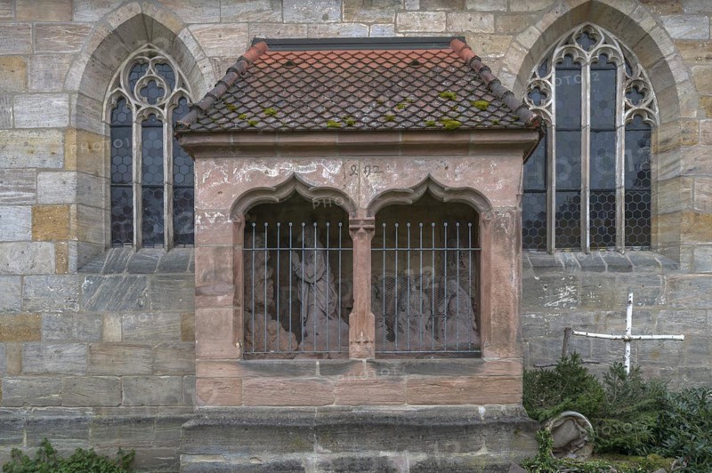 Depiction of the Mount of Olives at the parish of St Michael, erected around 1492, Neunkirchen am Brand, Middle Franconia, Bavaria, Germany, Europe